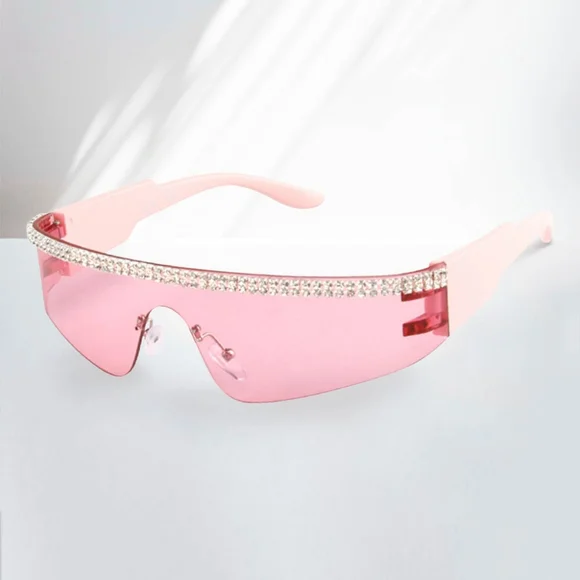 iFashionBox | Accessories | Pink Rhinestone Crystal Visor  display picture 2